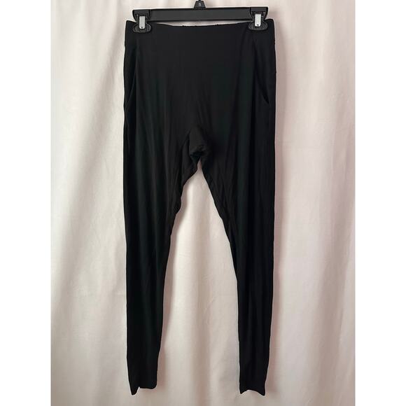 Lunya Restore Soft Modal Pocket Leggings Black Stretchy Comfy Lounge Black - Picture 1 of 5